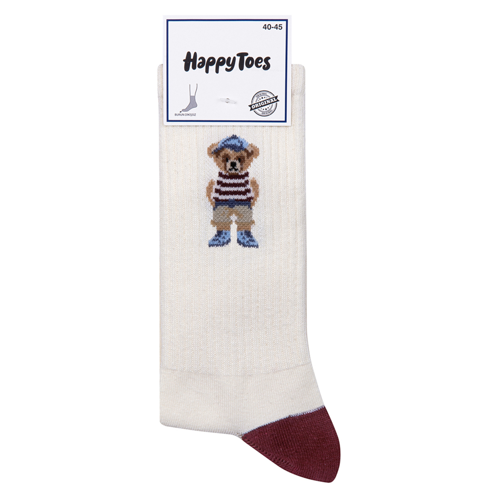 Happy Toes Ayıcık Desenli Çorap 40-45 - Görsel 2