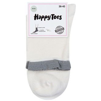 Happy Toes Kadın Bambu Simli Fırfırlı Çorap 36-40