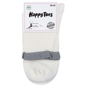 Happy Toes Kadın Bambu Simli Fırfırlı Çorap 36-40