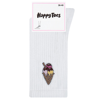 Happy Toes Dondurma Desenli Soket Çorap 36-40