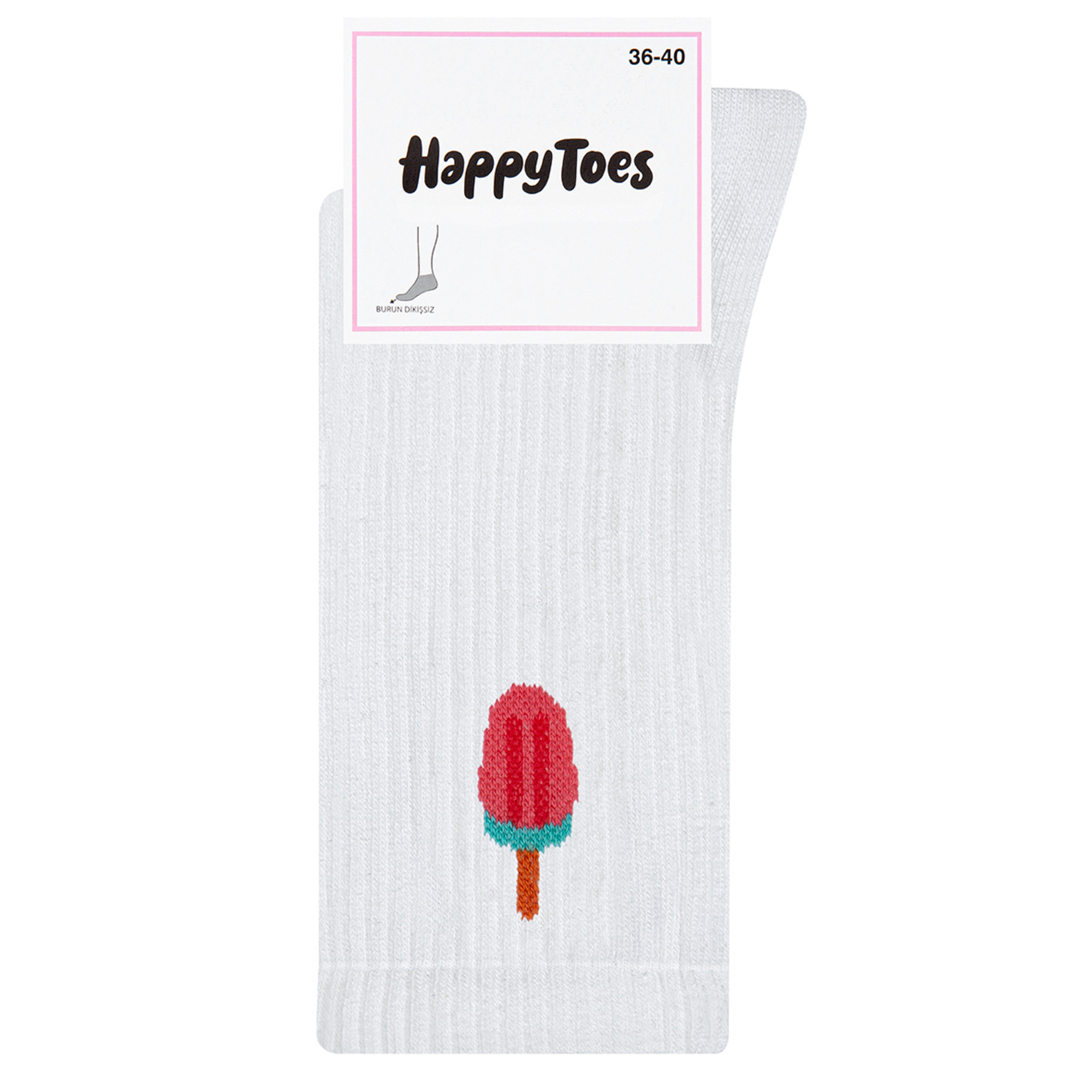 Happy Toes Dondurma Desenli Soket Çorap 36-40 - Görsel 2