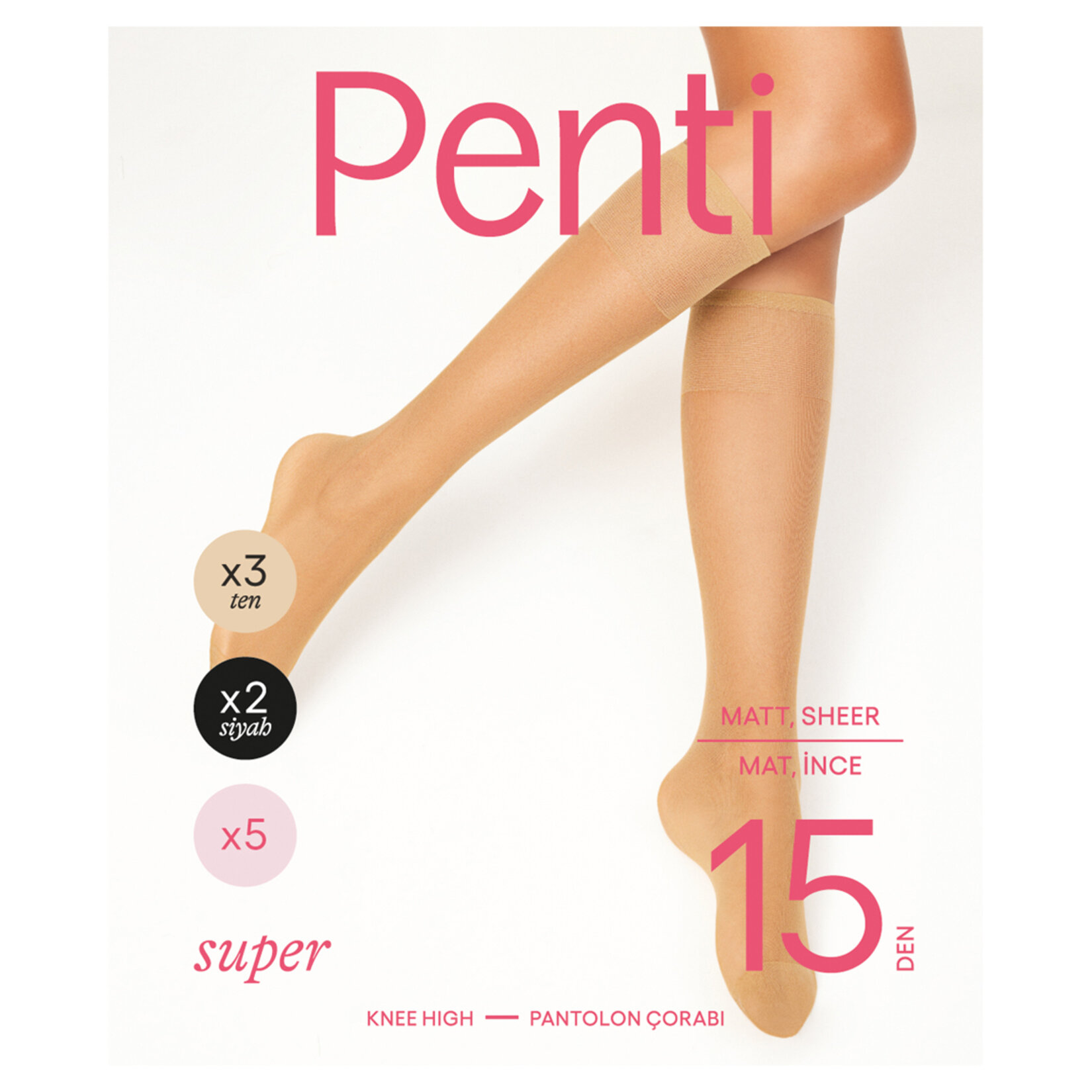 Penti Süper 15 Den Pantolon Çorabı 5'li