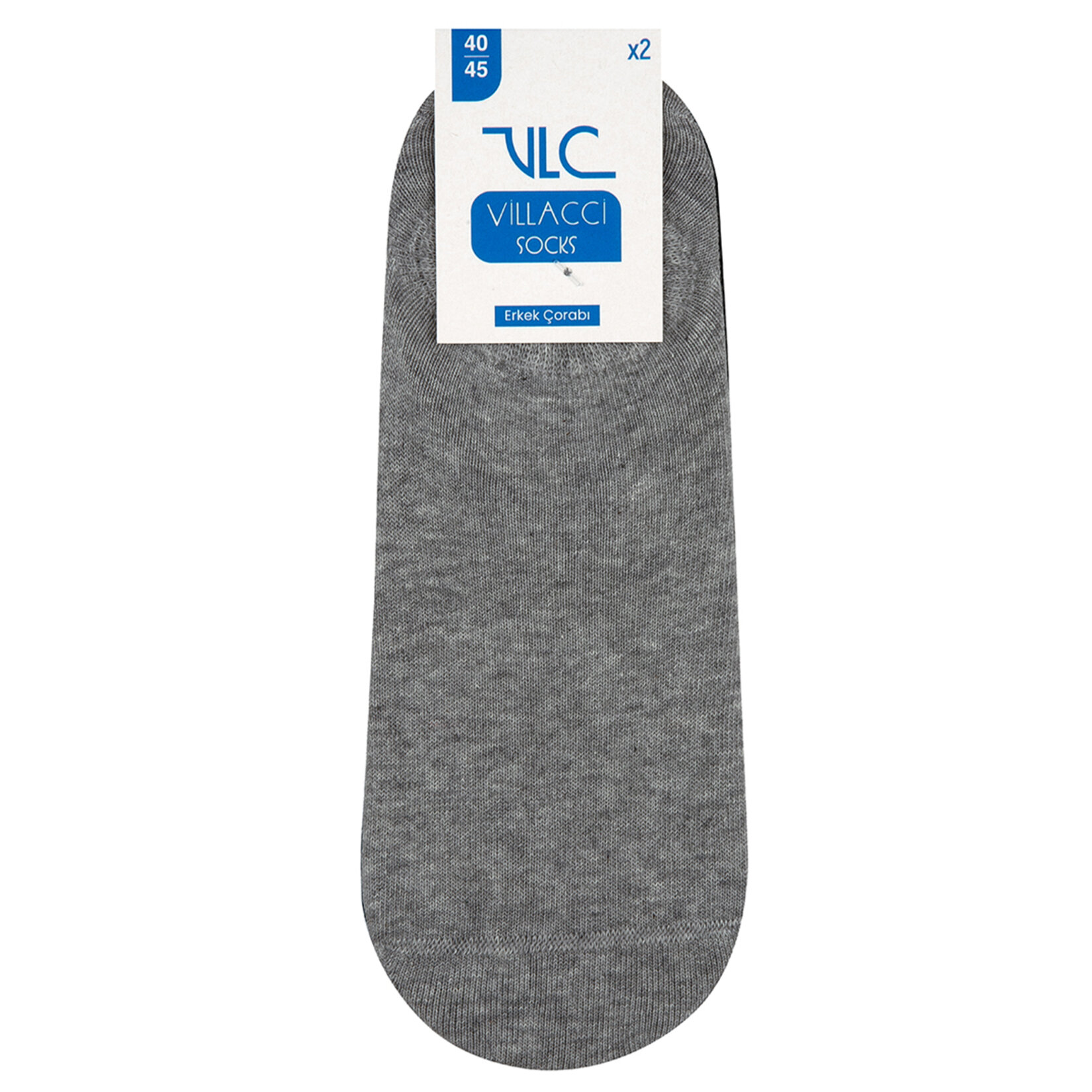 Vlc Görünmez Renkli Sneakers Erkek Çorabı 2'li 40-44 - Görsel 3