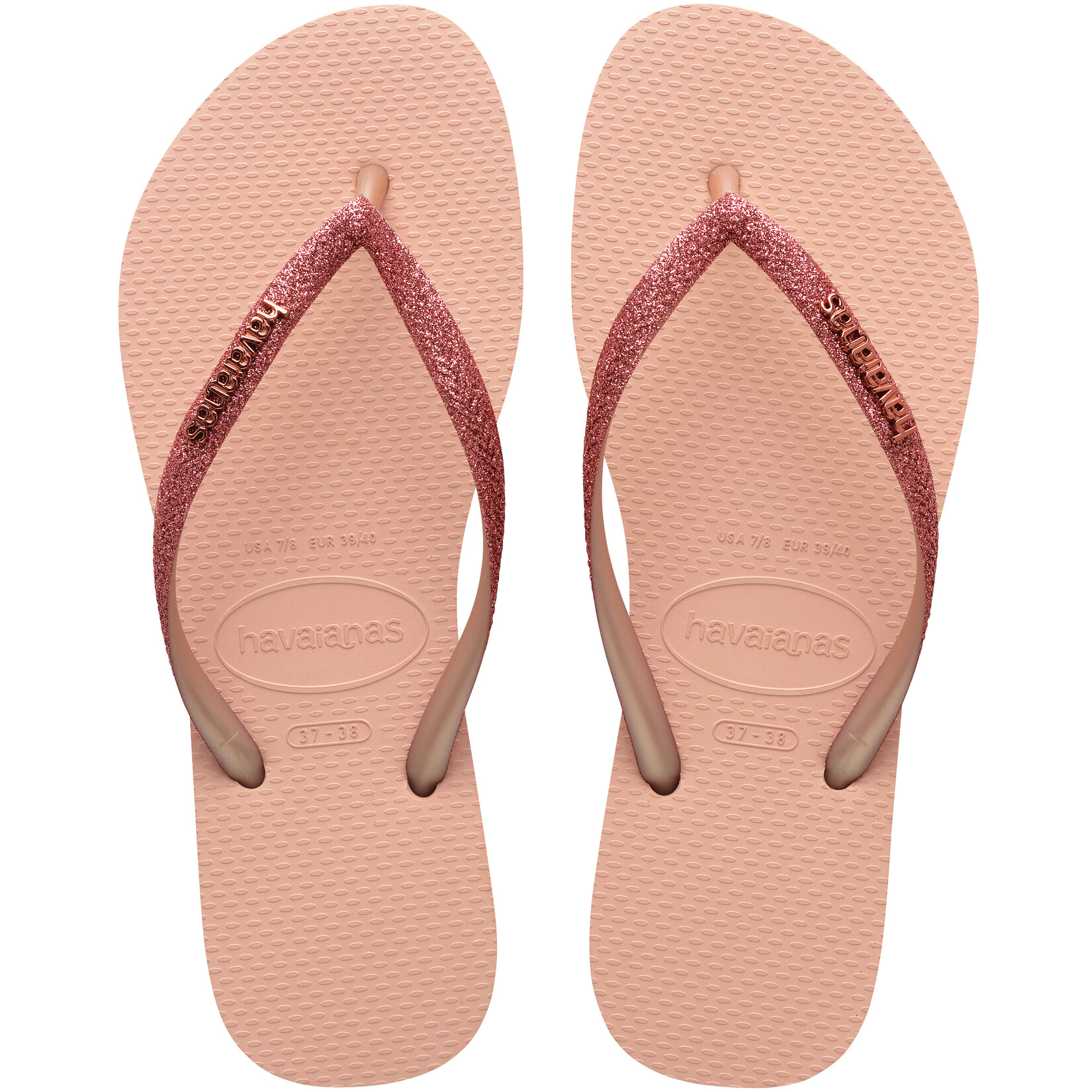 Havaianas Slim Glitter  Pink/Pink 39/40 - Görsel 1