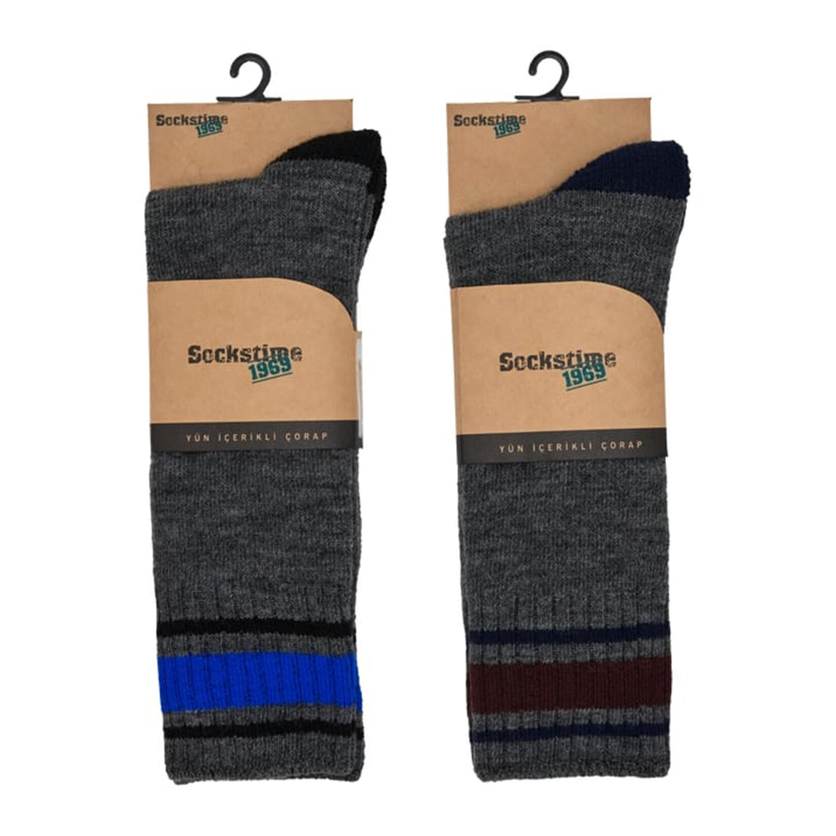 Sockstime Kışlık Yünlü Erkek Çorap 40-45