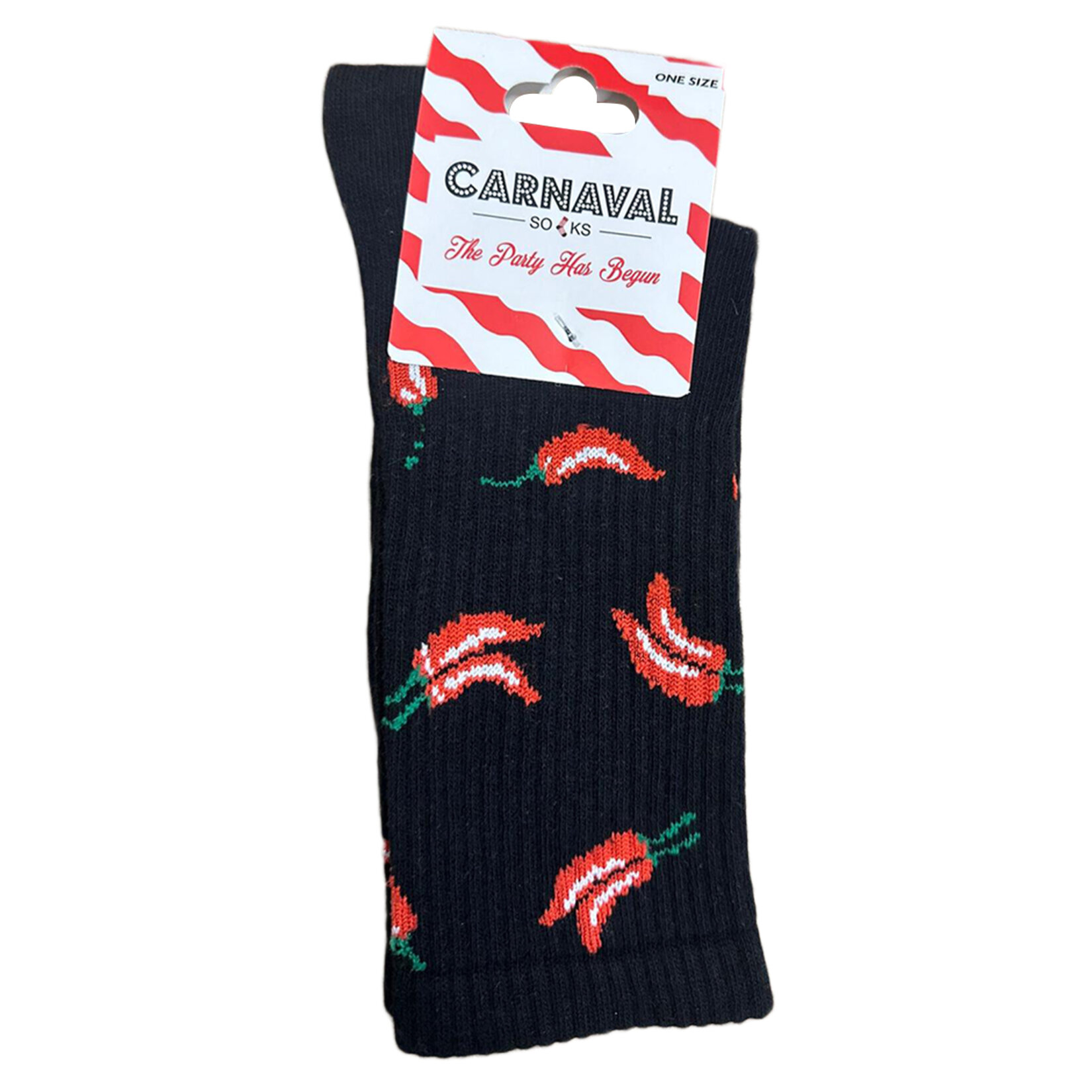 Carnaval Siyah Biber Desenli Tenis Çorap 37/44