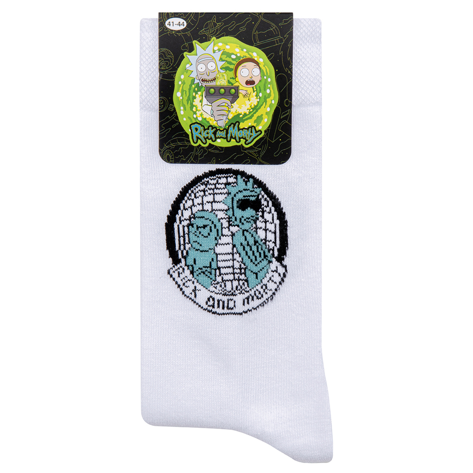 Rick And Morty Yetişkin Erkek Soket Çorap Beyaz