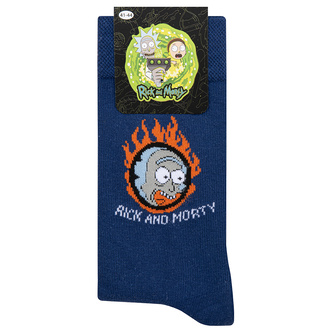 Rick And Morty Yetişkin Erkek Soket Çorap Siyah