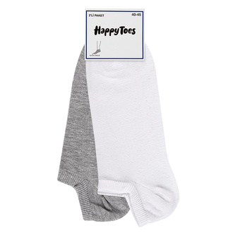 Happy Toes Düz Patik Çorap 2'li 40/45