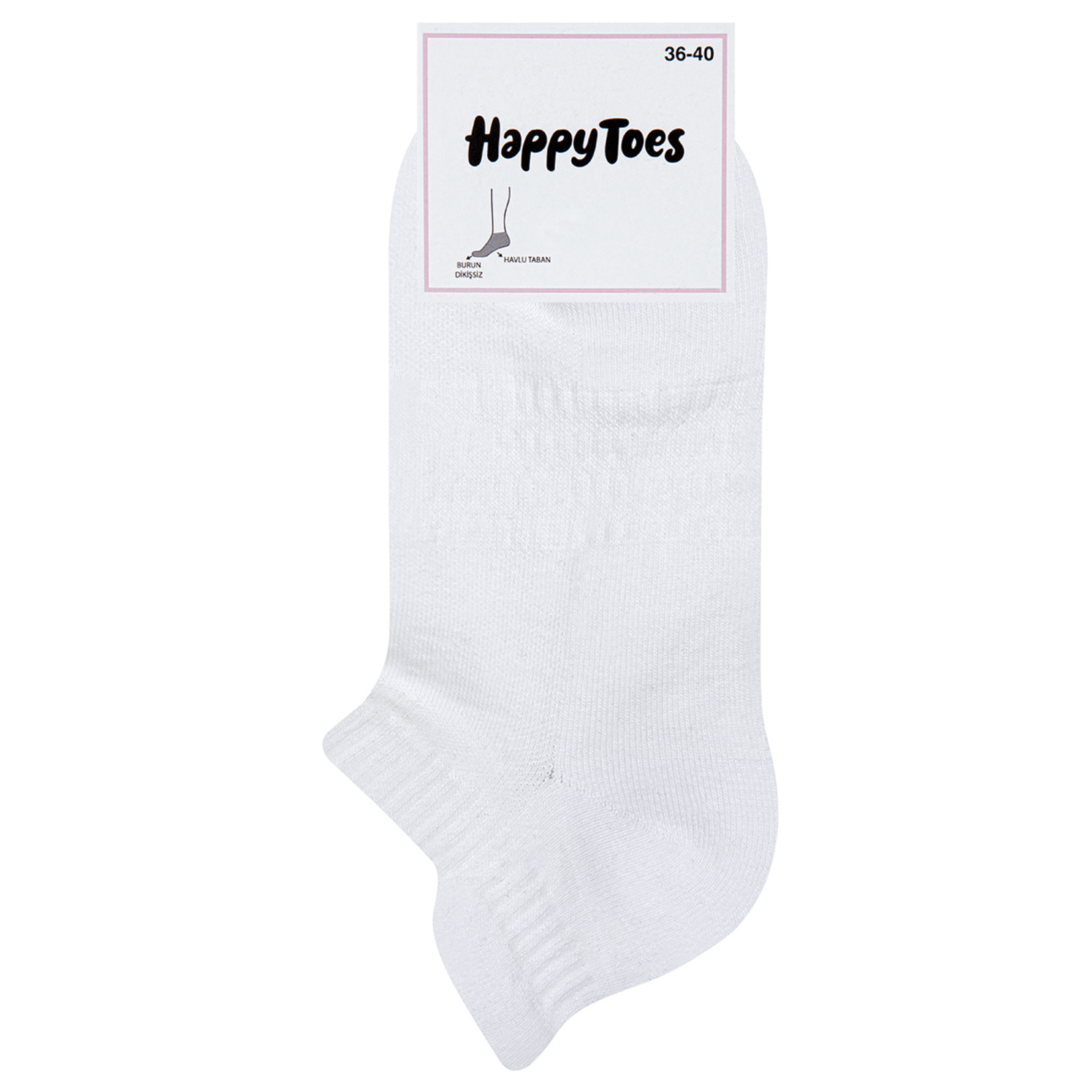Happy Toes Çekçekli Havlu Patik Çorap 36-40 - Görsel 2
