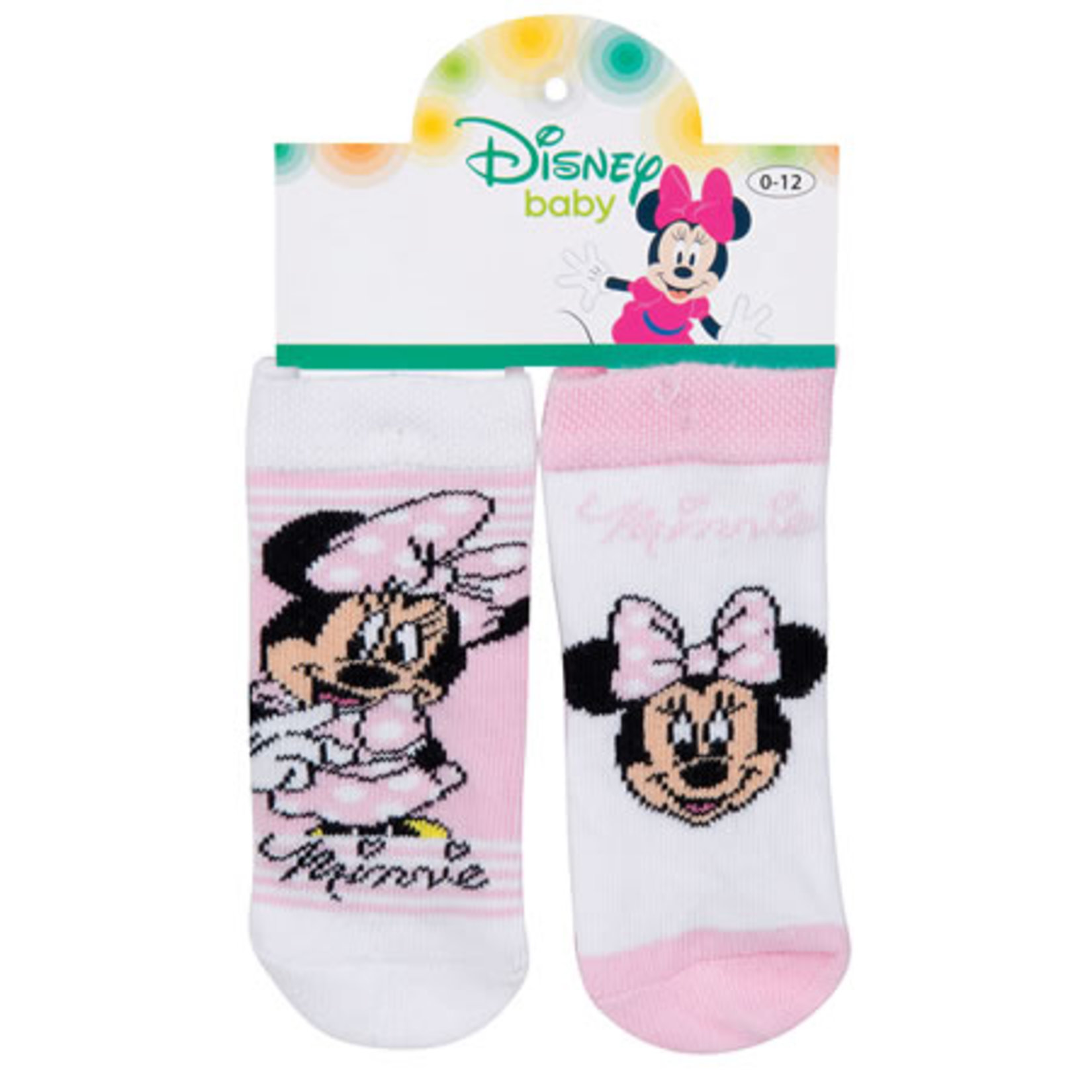 Minnie Lisanslı 2'Li Bebek Çorabı