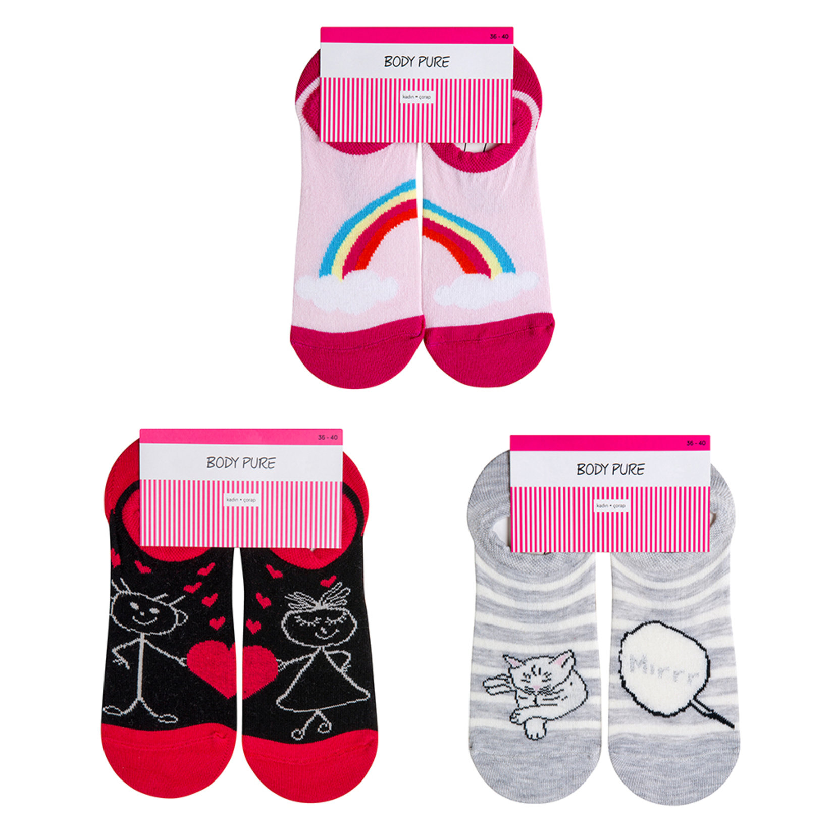 Body Pure Suba Kadın Çorabı 4006 Y19