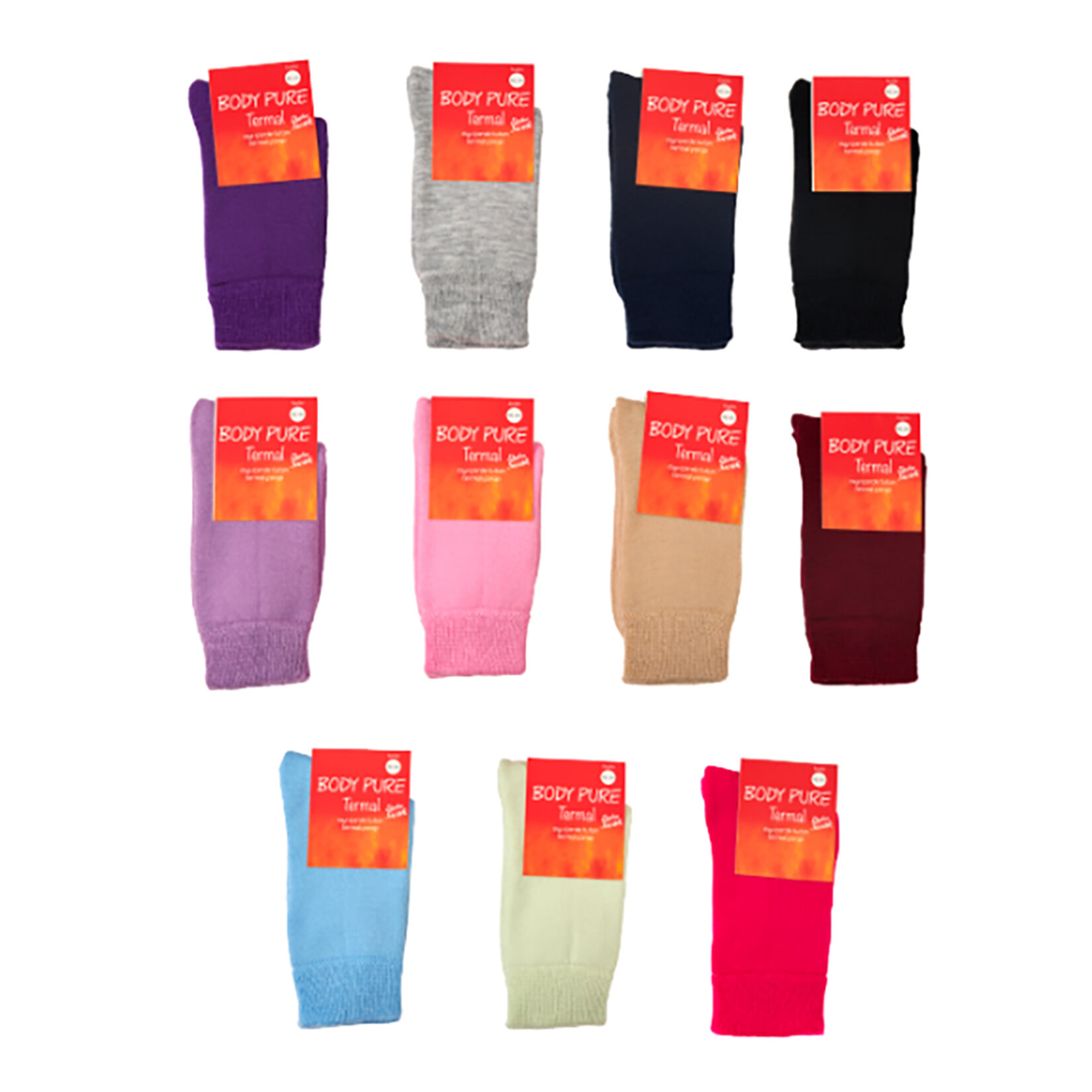 Body Pure Yetişkin Soket Termal Çorap 36-44 - Görsel 2