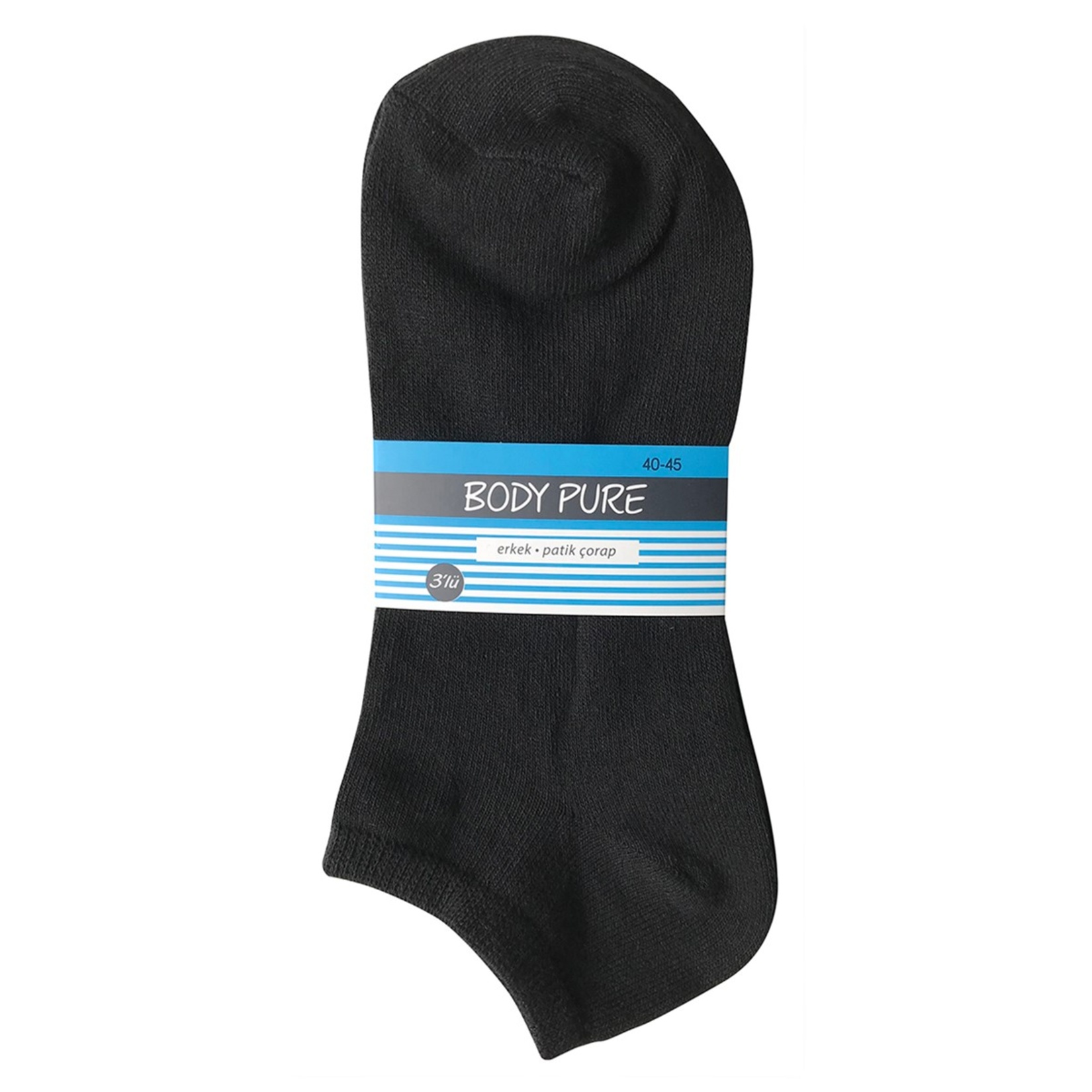 Body Pure Erkek Patik Çorap 3'lü 40/45