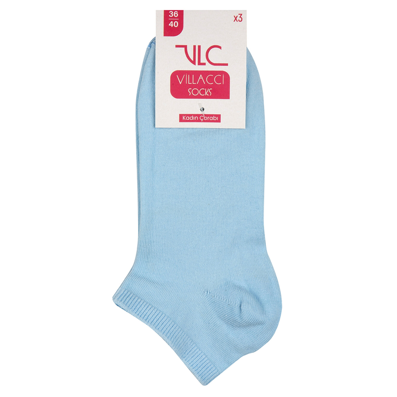 Vlc Kadın Renklı Patik Çorap 3'lü 36-40 - Görsel 2