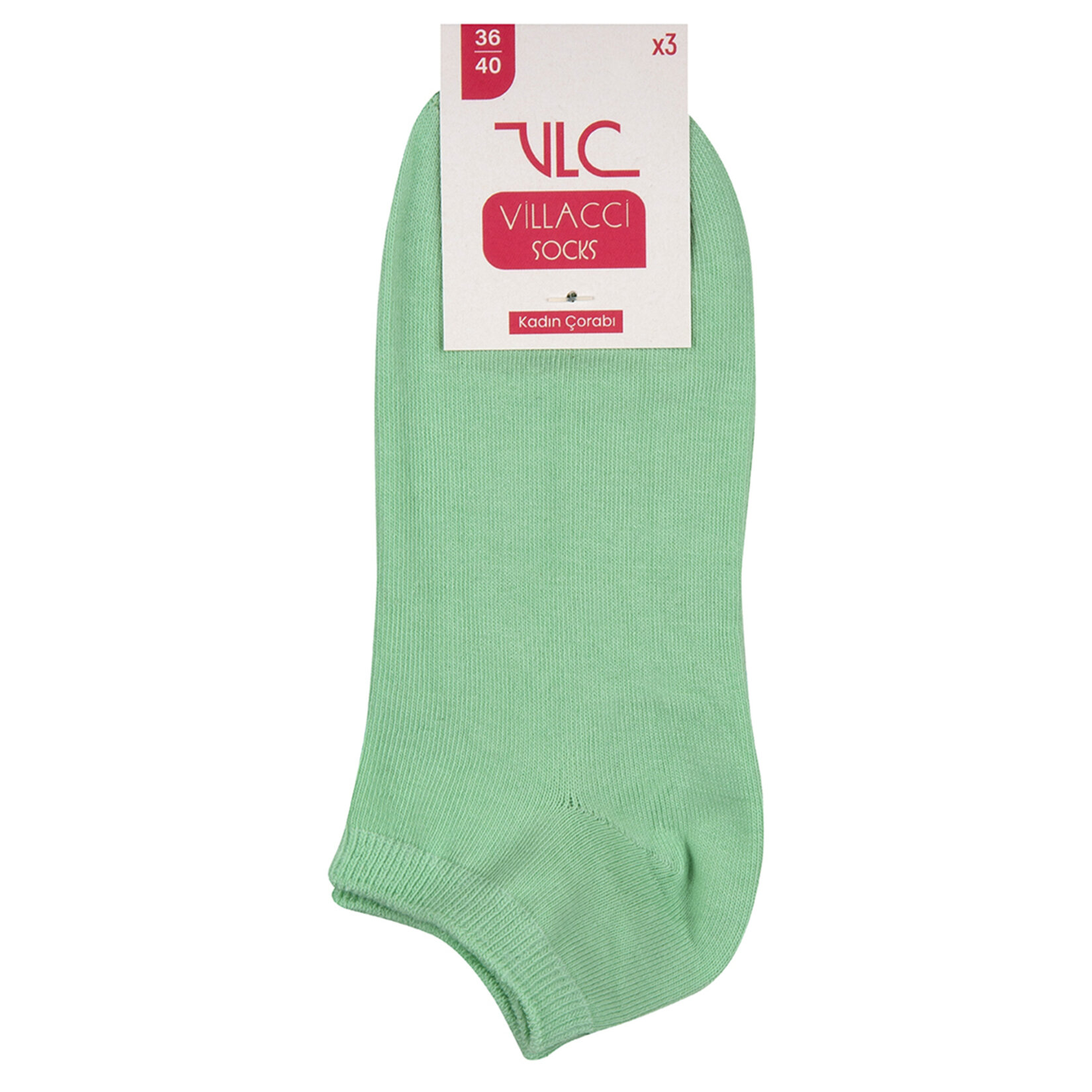Vlc Kadın Renklı Patik Çorap 3'lü 36-40 - Görsel 3
