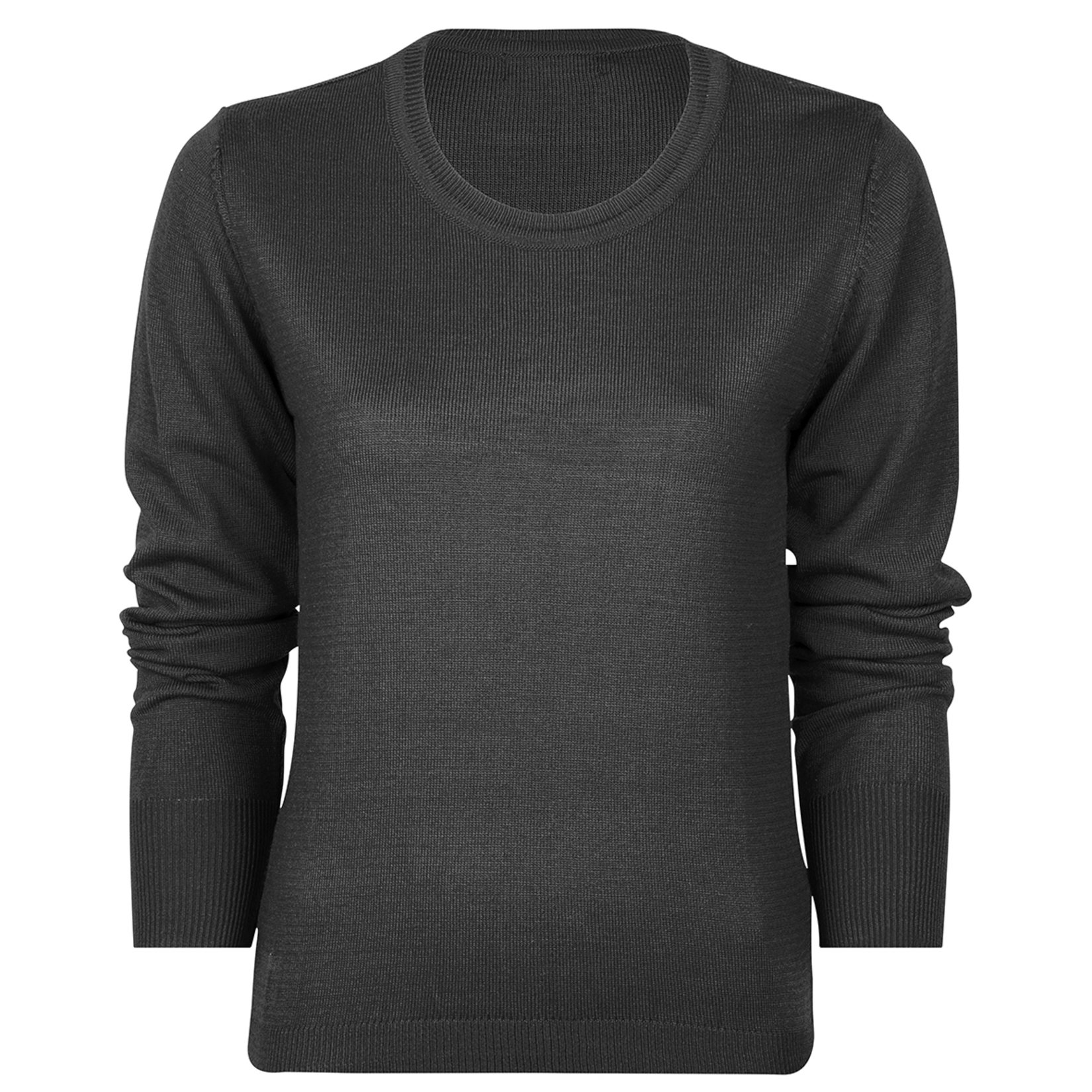 Tuğra O Yaka Kadın Kazak S-xxl Siyah K19