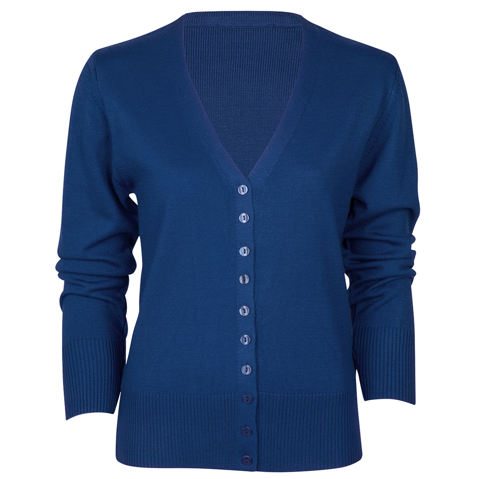 Tuğra V Yaka Hırka S-xxl Lacivert K18