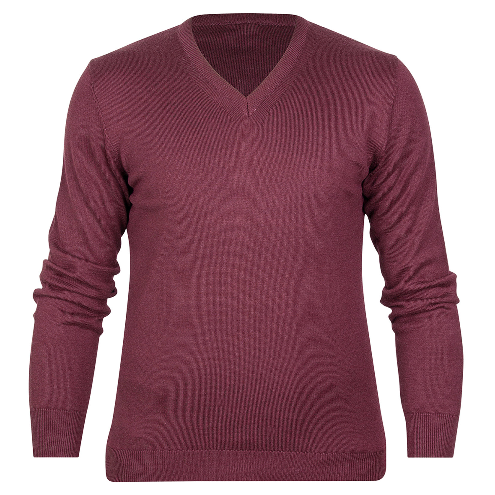 Html Erkek Kazak V Yaka Bordo M-xxl K19