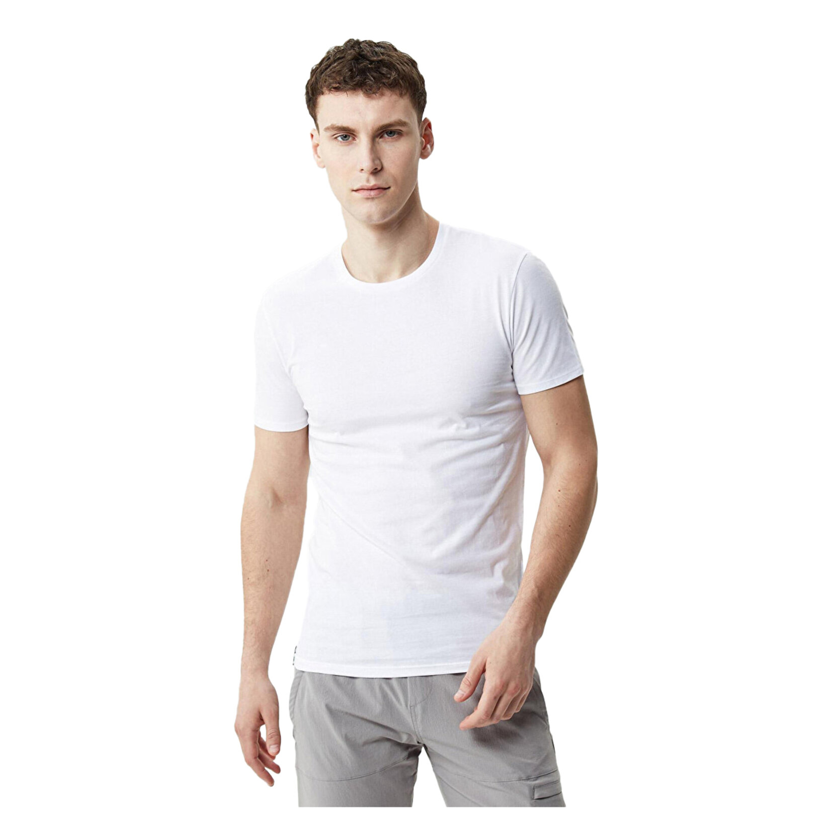 Lacoste TH3321 3'lü Erkek Bisiklet Yaka T-Shirt Beyaz M - Görsel 2