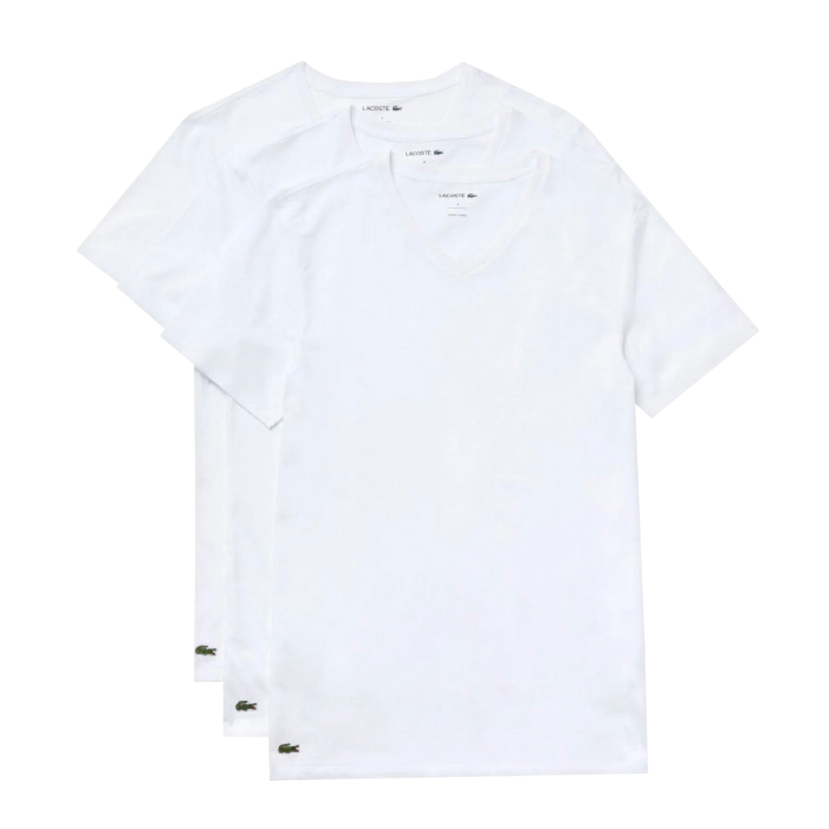 Lacoste 3'Lü Erkek Bisiklet Yaka / V YakaT-Shirt - Görsel 2