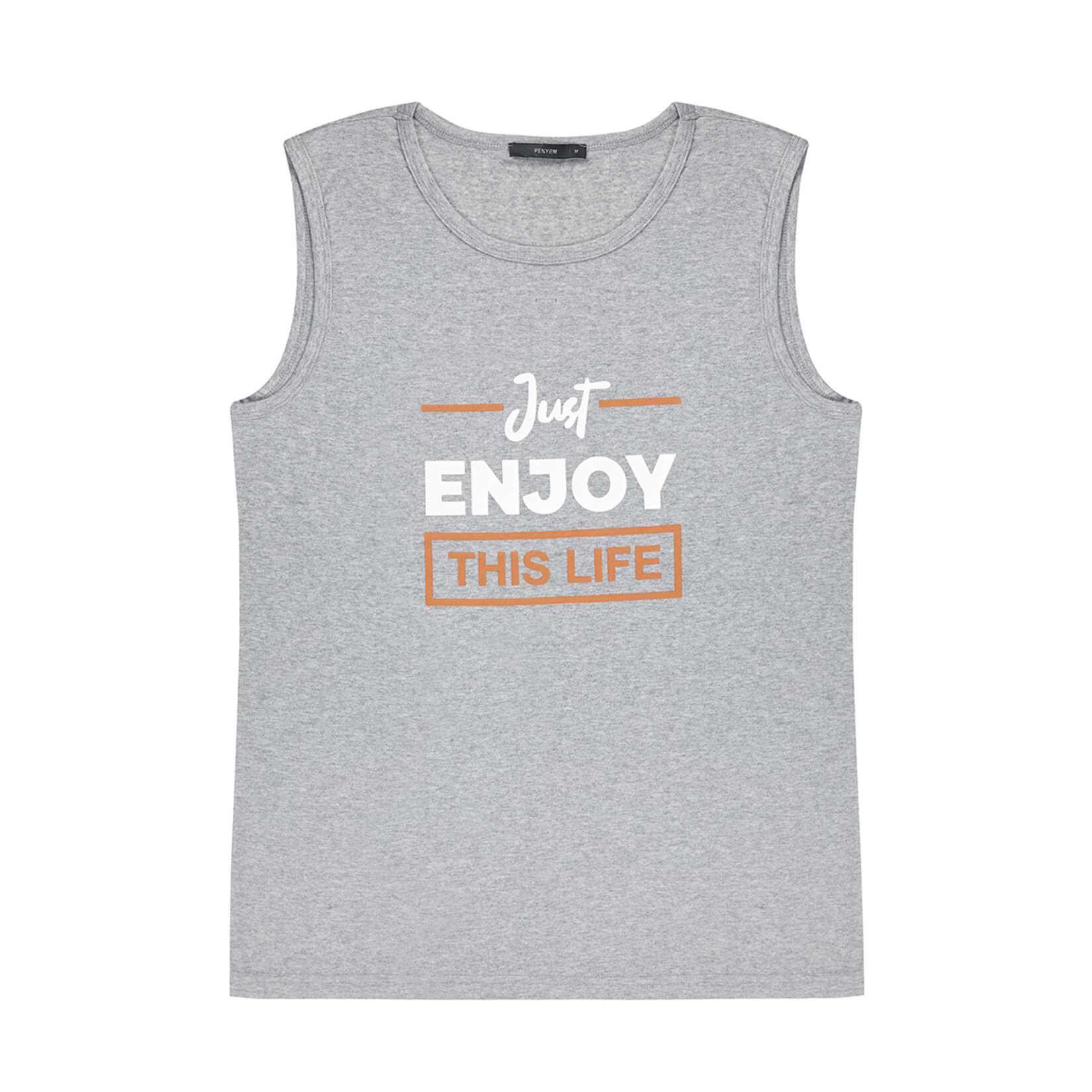 Penyem Erkek Baskılı Atlet Gri Melanj XL 