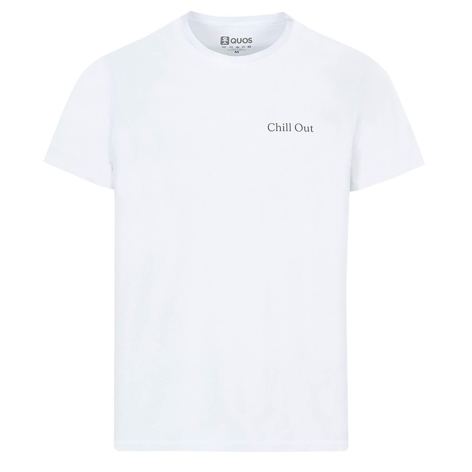 Quos Erkek Beyaz Baskılı T-shirt Chill Out L