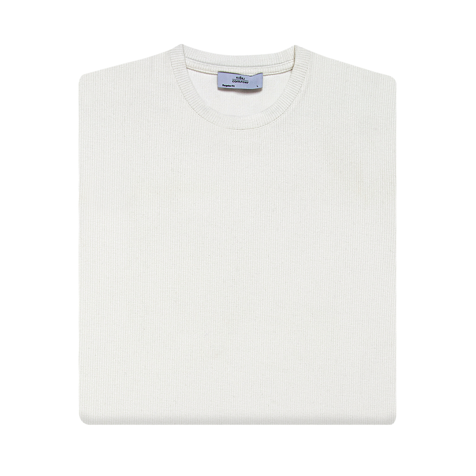 Kiğılı Jakarlı Casual Kısa Kol Tshirt - Görsel 1