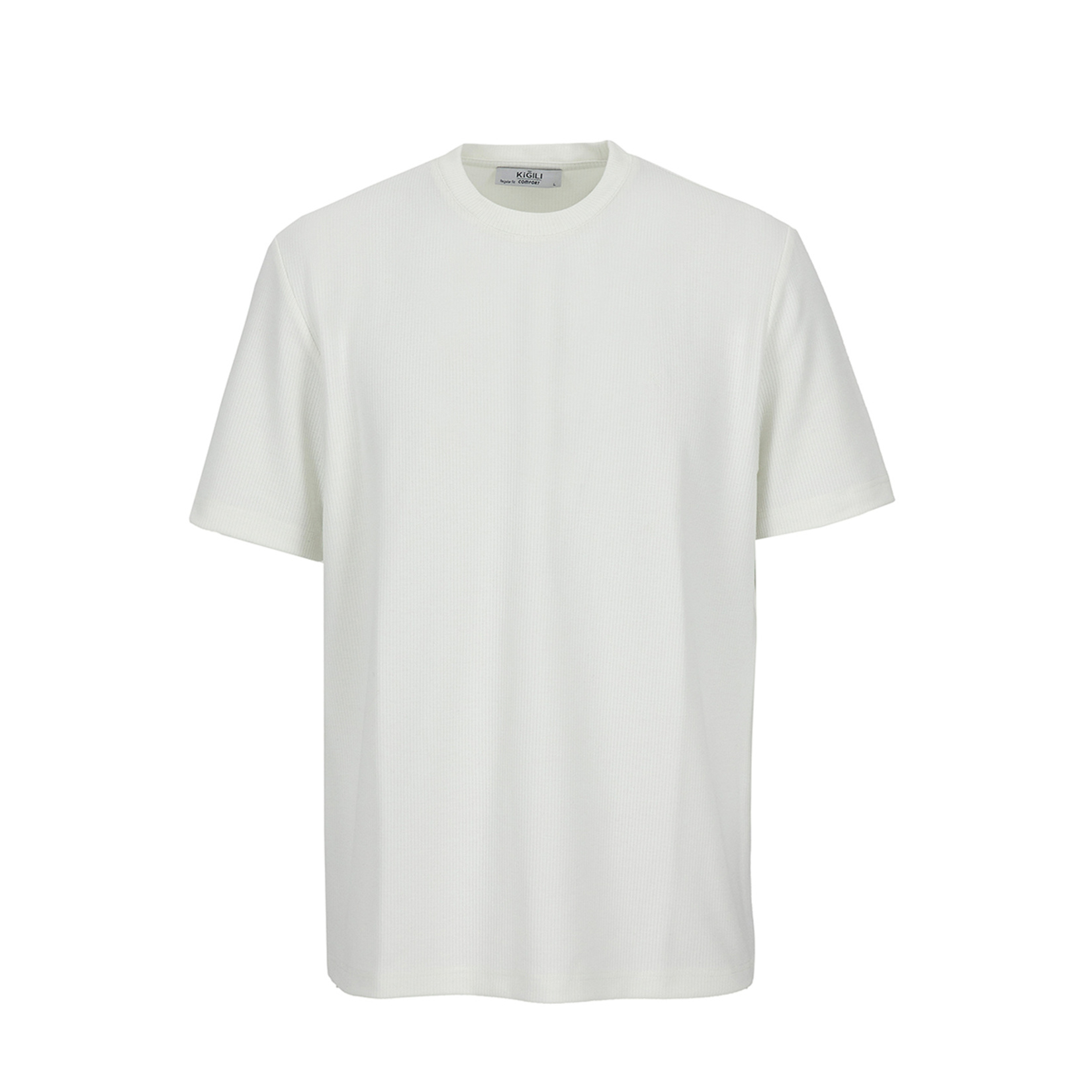 Kiğılı Jakarlı Casual Kısa Kol Tshirt - Görsel 2