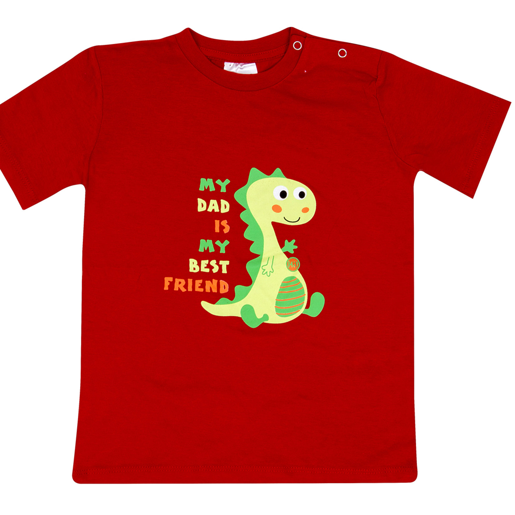 Meck's Baskılı Erkek Bebek Tshirt Kırmızı