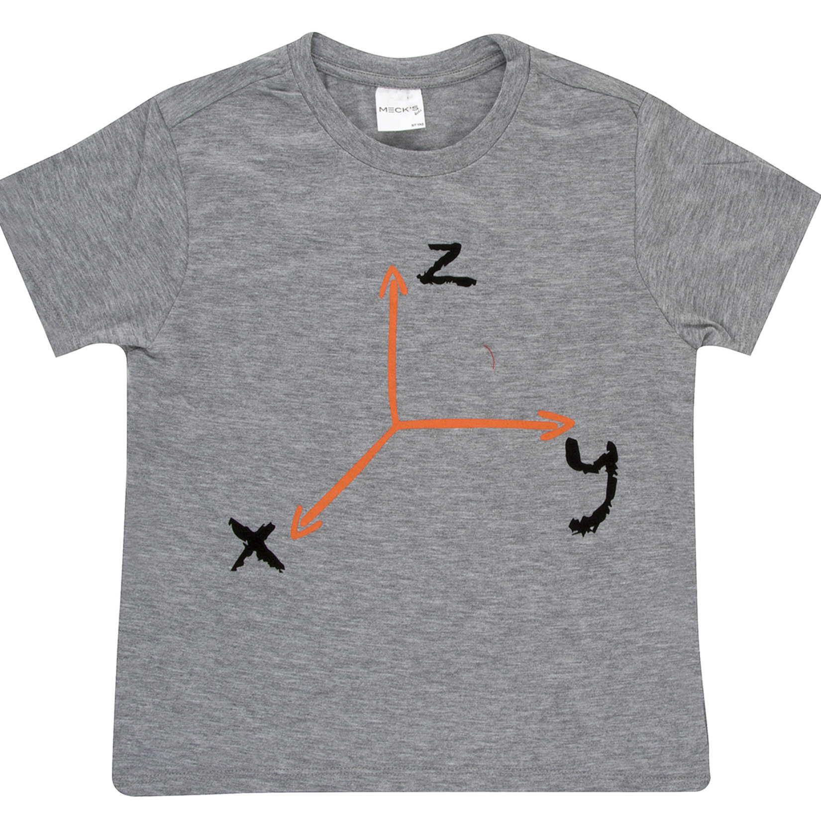 Meck's Baskılı Kız Çocuk Tshirt Beyaz