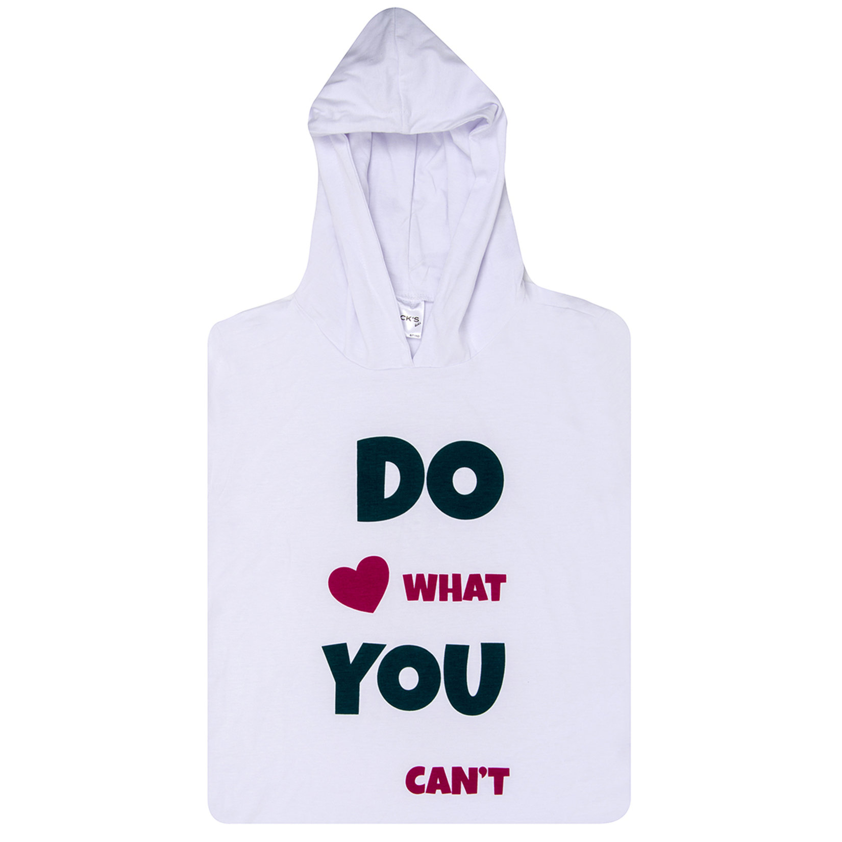 Meck's Kapüşonlu Kız Çocuk Tshirt Beyaz