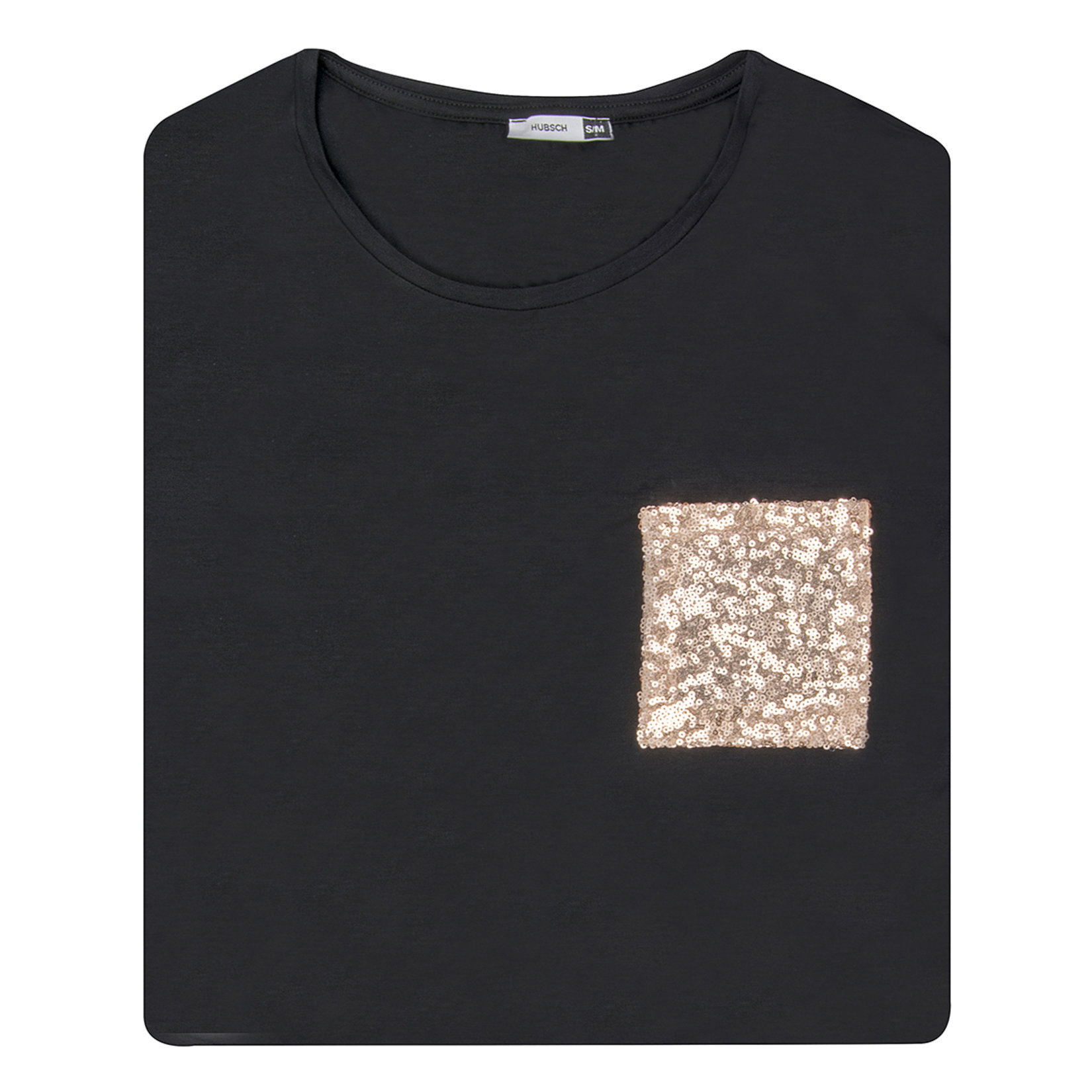 Hubsch Kadın Pullu Cepli Tshirt