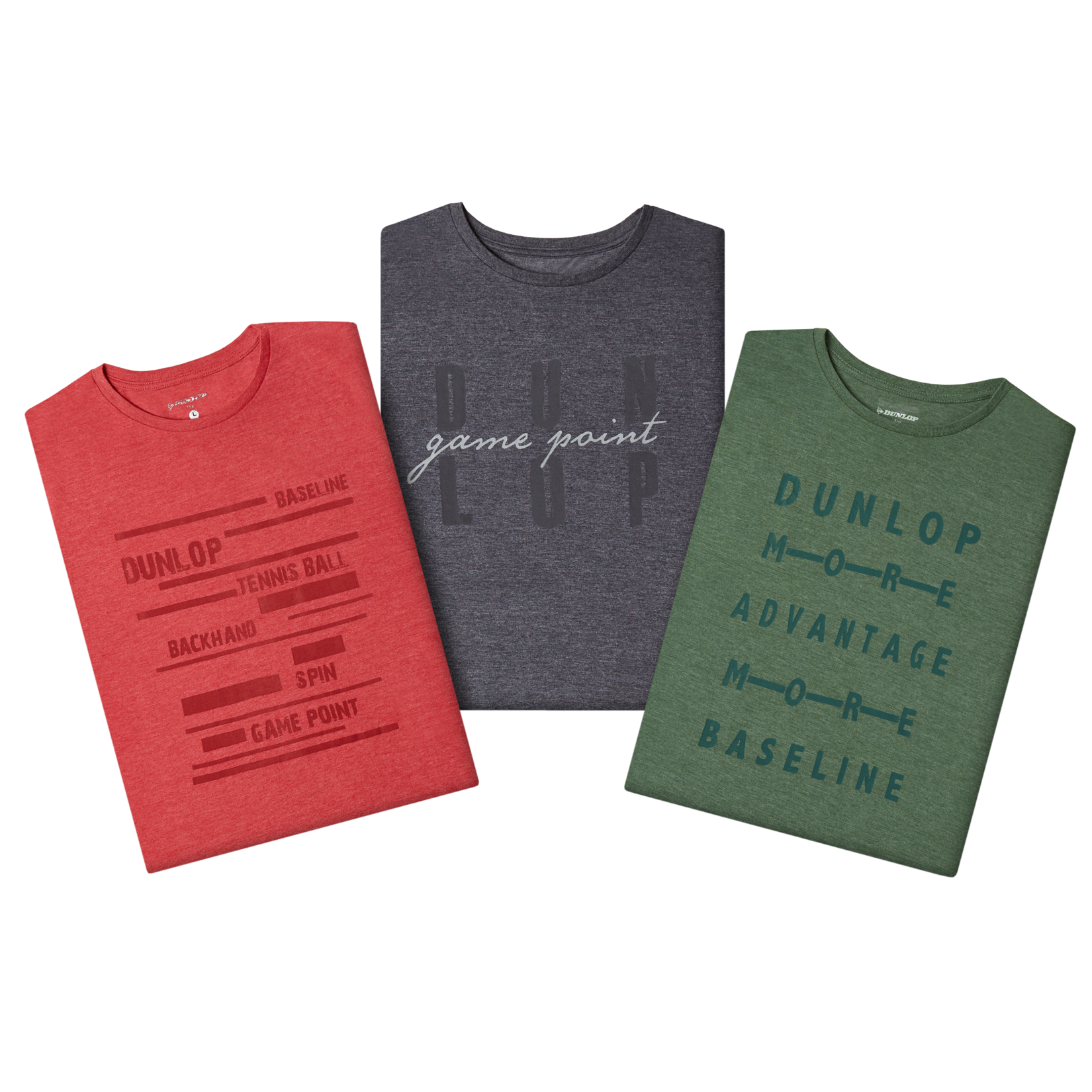 Dunlop Erkek Baskılı Melanjlı Tshirt