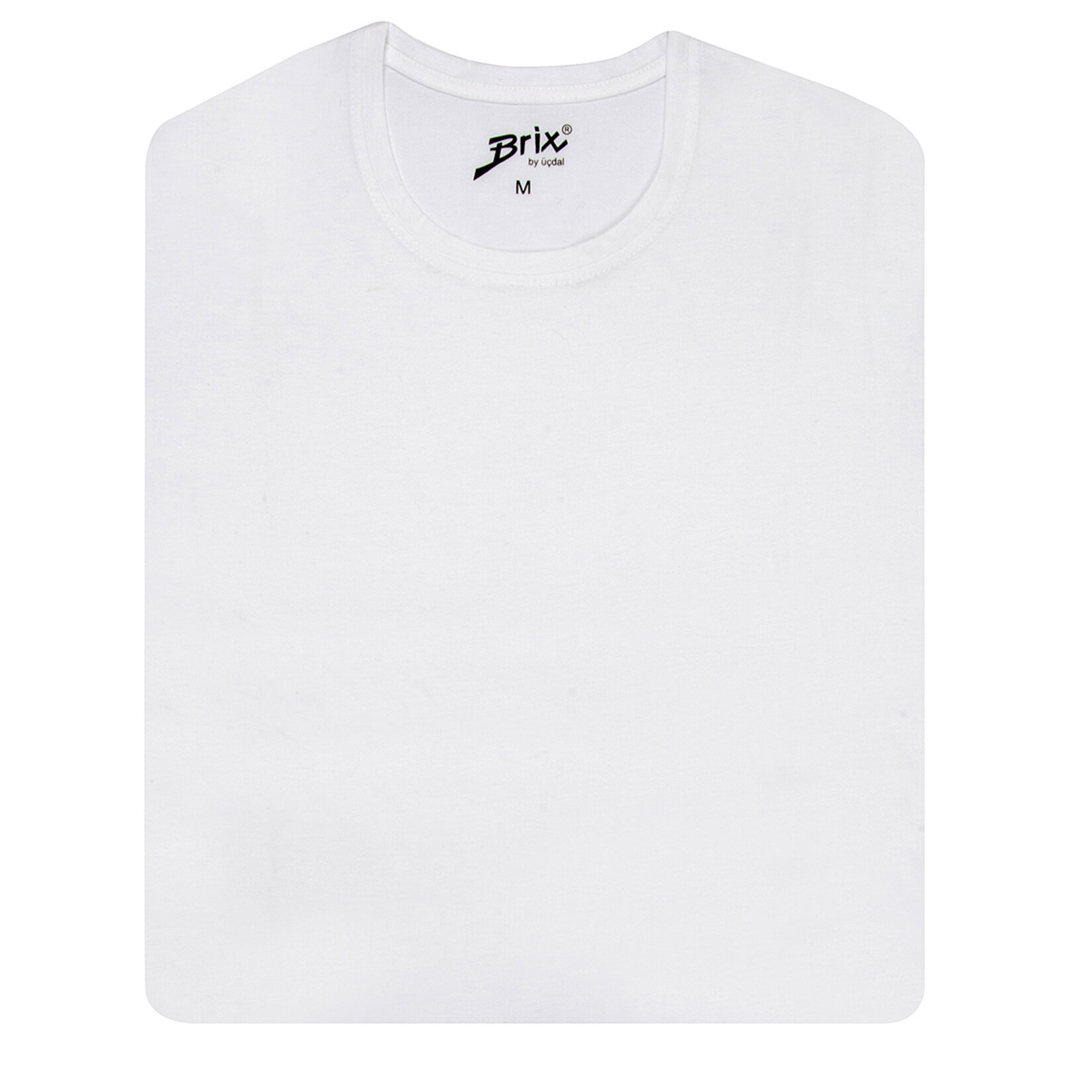 Brix Erkek Basic O Yaka Tshirt Beyaz M