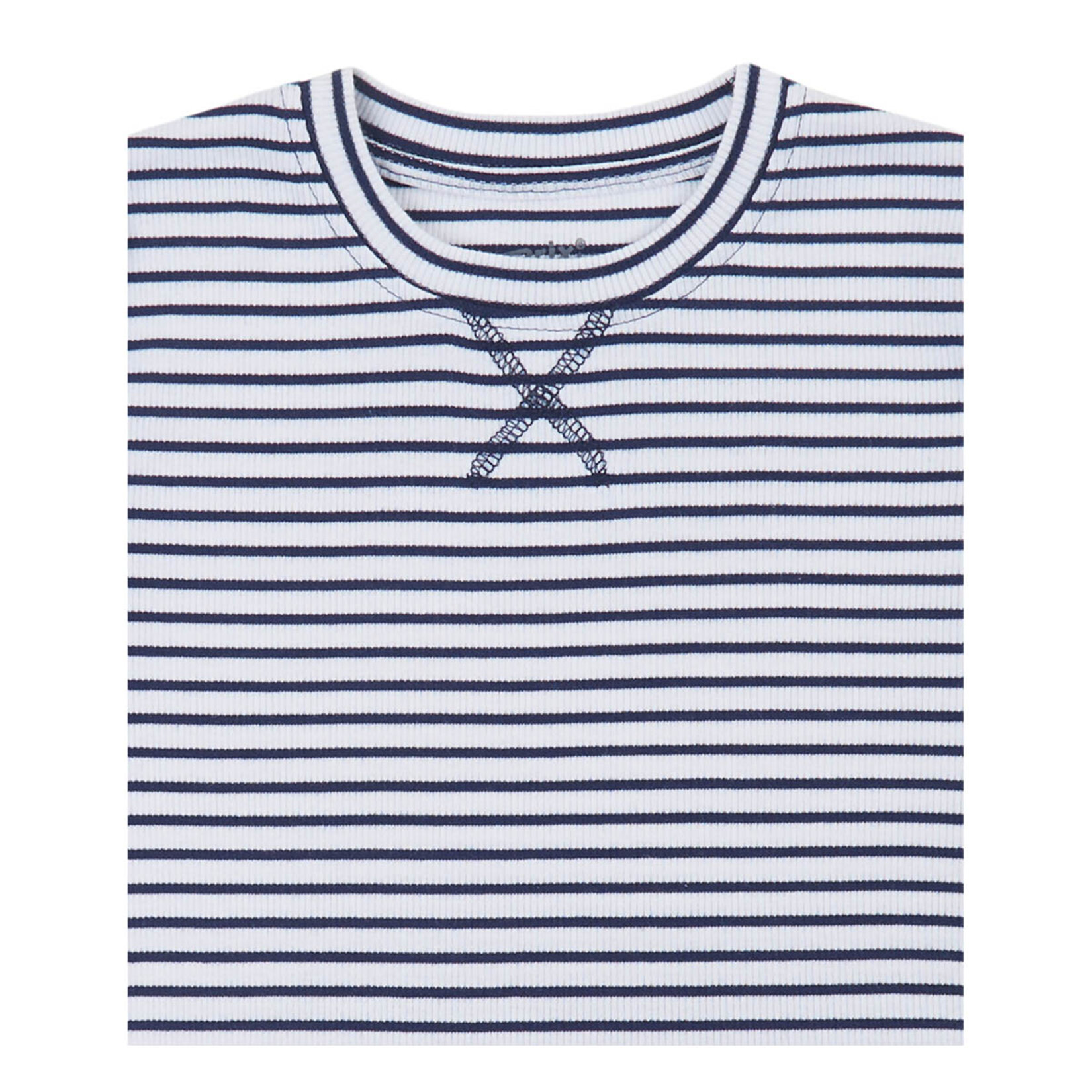 Brix Beyaz Çizgi Uzun Kollu Tshirt 3-12 Yaş 