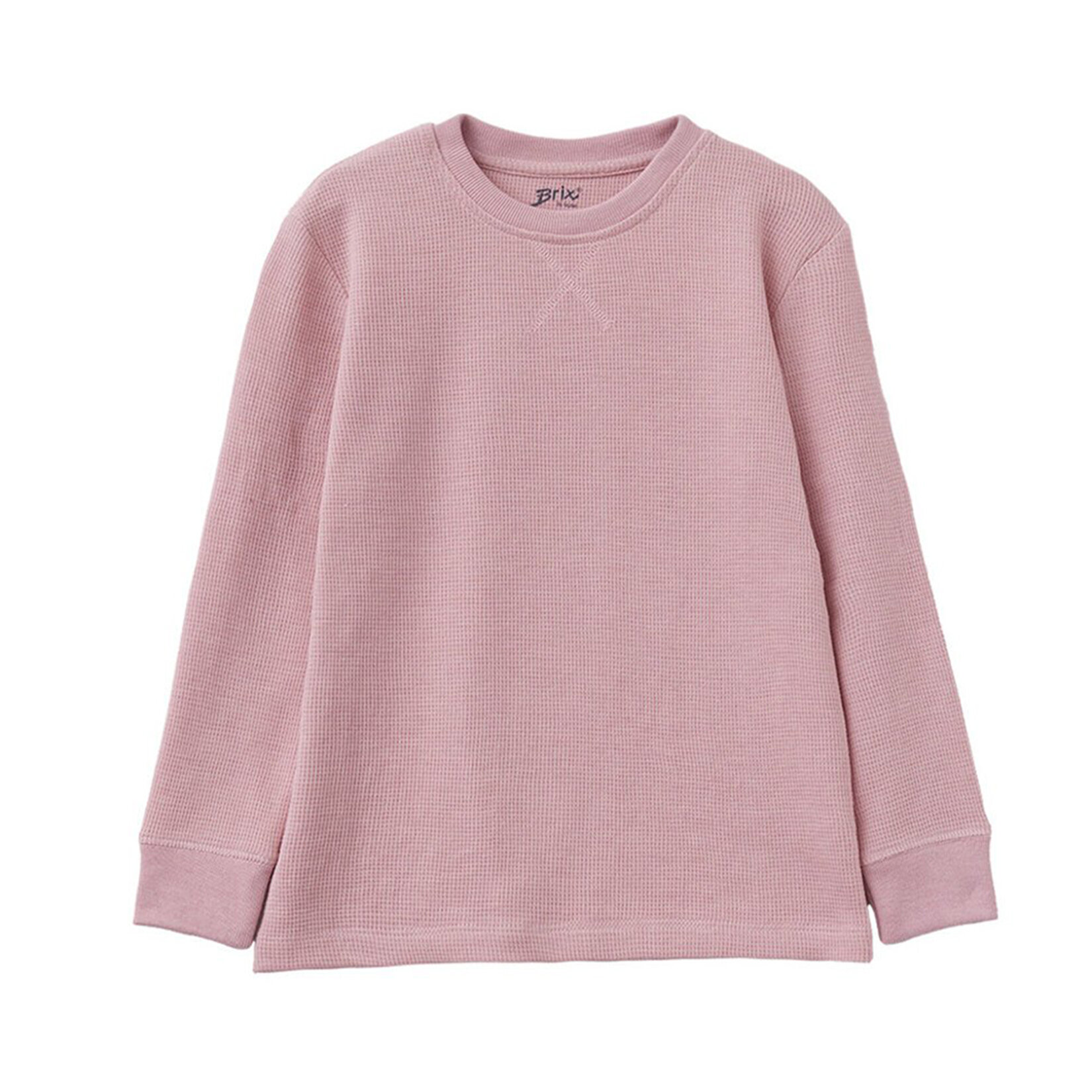 Brix Waffle Pembe Uzun Kollu Tshirt 3-12 Yaş
