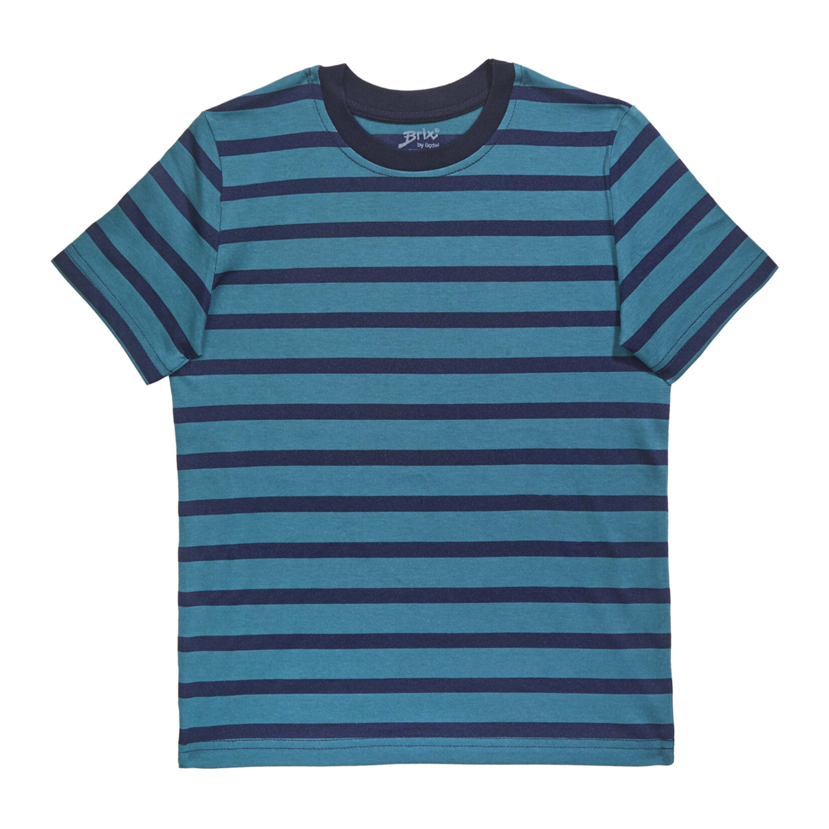 Brix Erkek Çocuk Çizgili T-Shirt Yeşil 5/6 Yaş