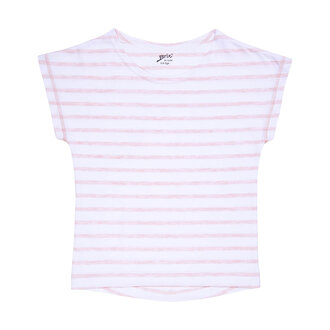 Brix Kız Çocuk Çizgili T-Shirt Pembe 7/8 Yaş