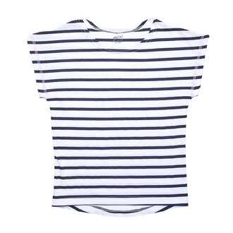 Brix Kız Çocuk Çizgili T-Shirt Lacivert 5/6 Yaş