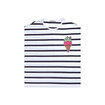 Nap Kadın Çizgili Baskılı Tshirt Siyah Beyaz XL  - Görsel 1