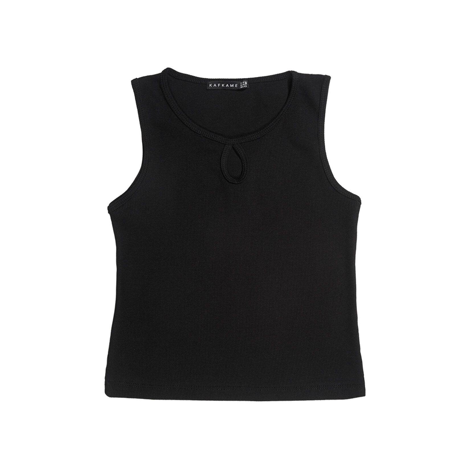 Kafkame Fitilli Crop Atlet Siyah S - XL