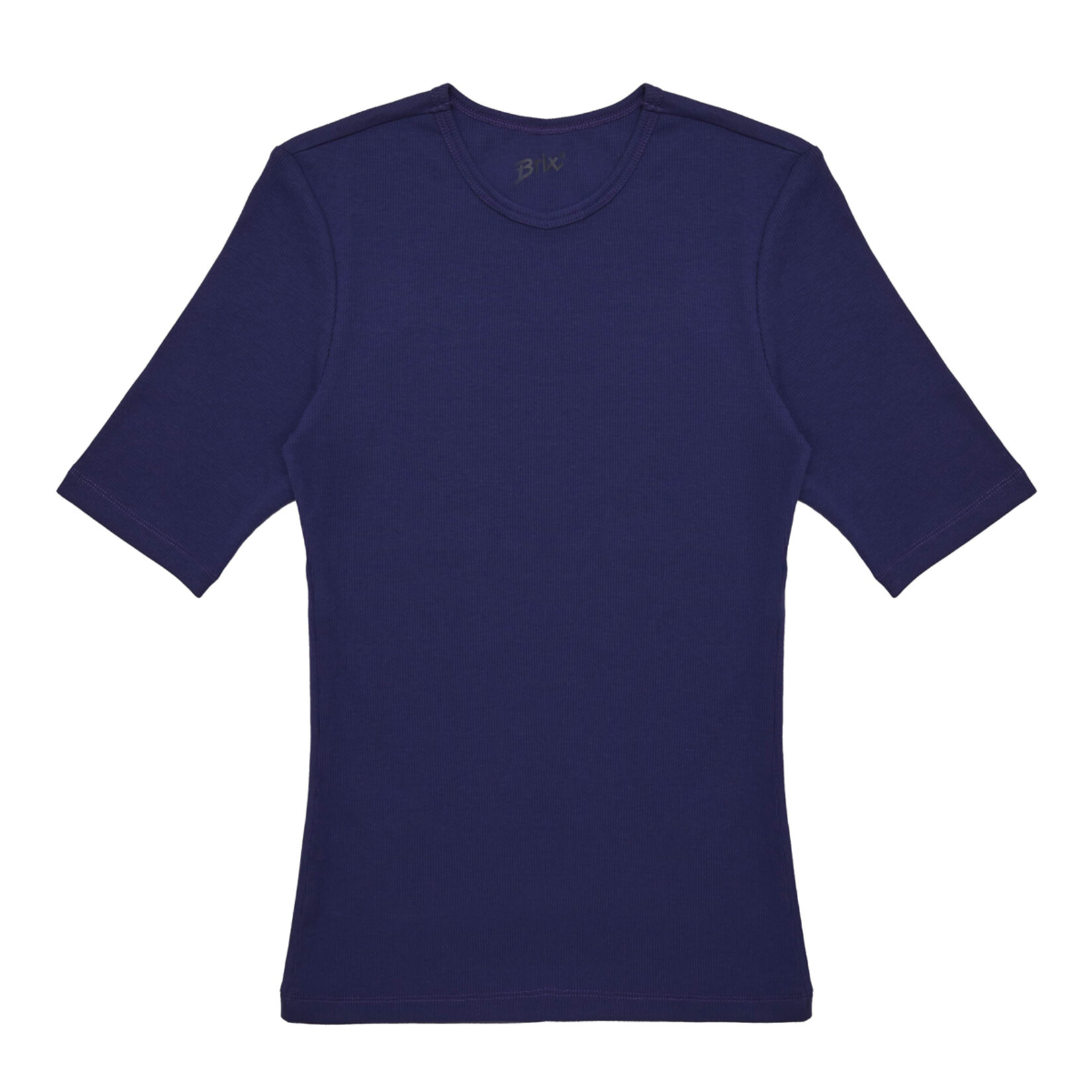 Brix Kadın Modal Fitilli Tshirt Mor S