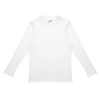 Brix Kız Çocuk Fitilli Uzun Kollu T-Shirt Beyaz 5-6