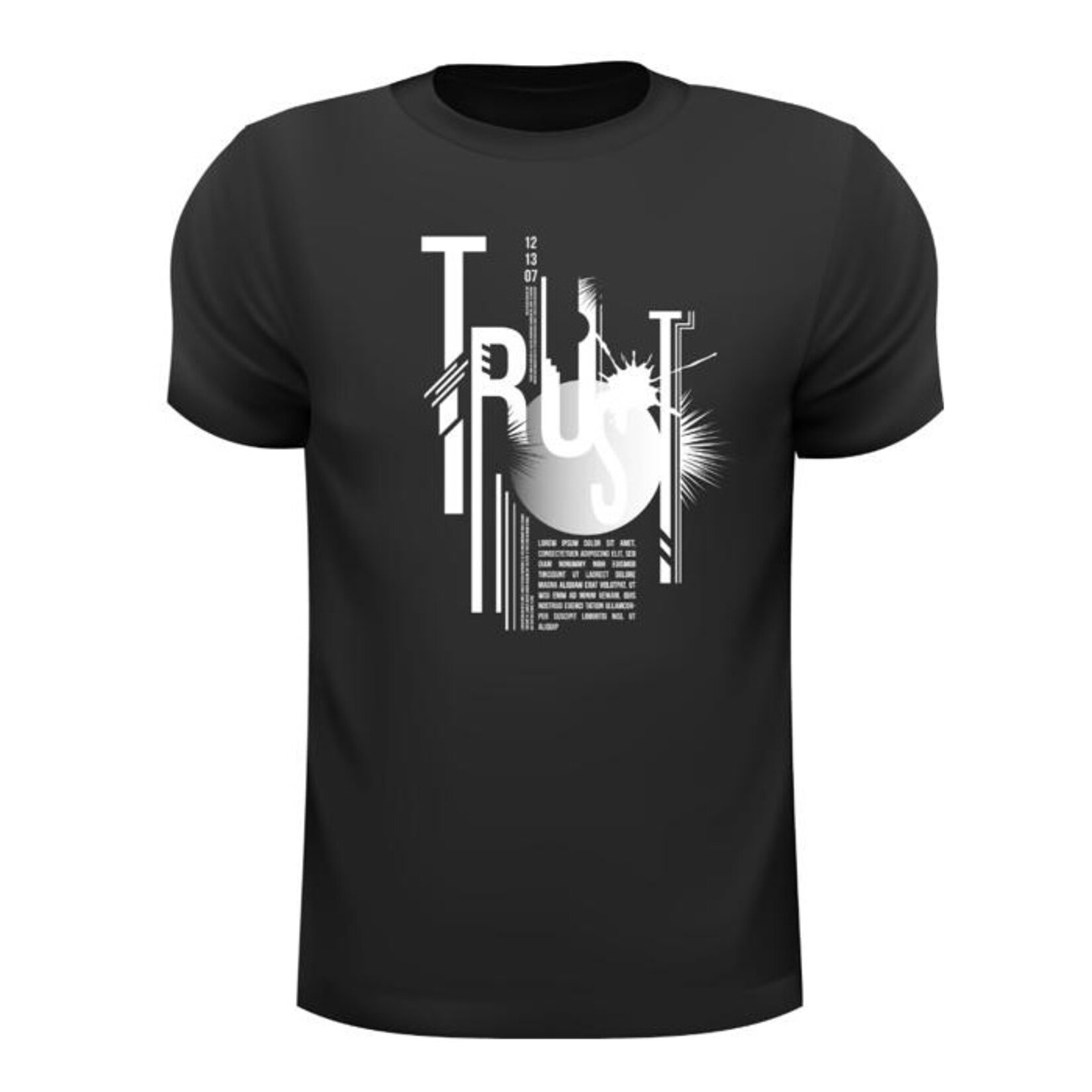 Kafkame Trust Baskılı Erkek Tshirt L 