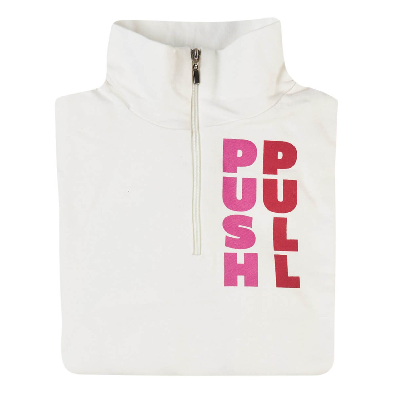 Kafkame Boğazı Fermuarlı Ekru Sweat -23