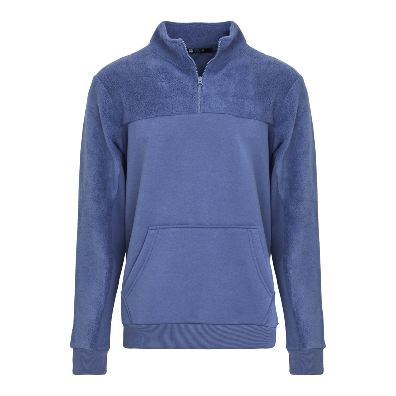 Bella Dossi Erkek Yarım Fermuarlı Polar Sweat İndigo XL 