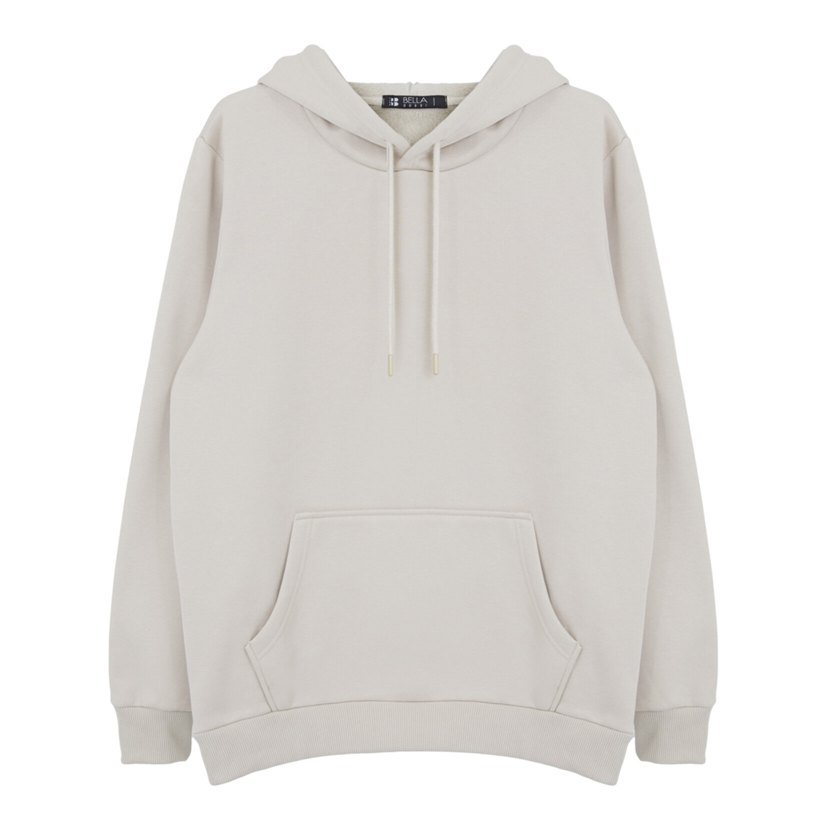 Bella Dossi Kanguru Cepli Polar Erkek Sweat Bej L 