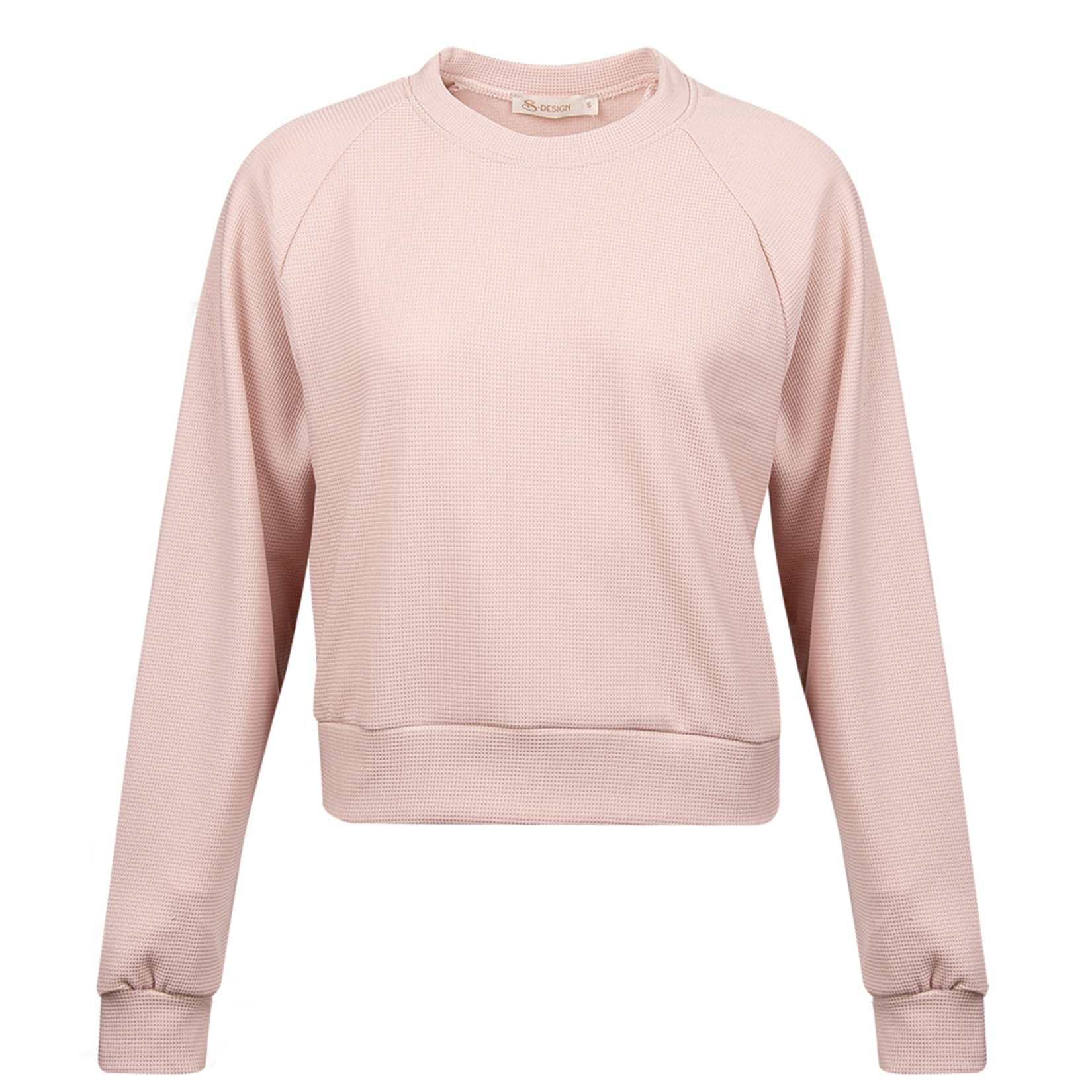 S-Design Petek Doku Kadın Sweatshirt Pembe S