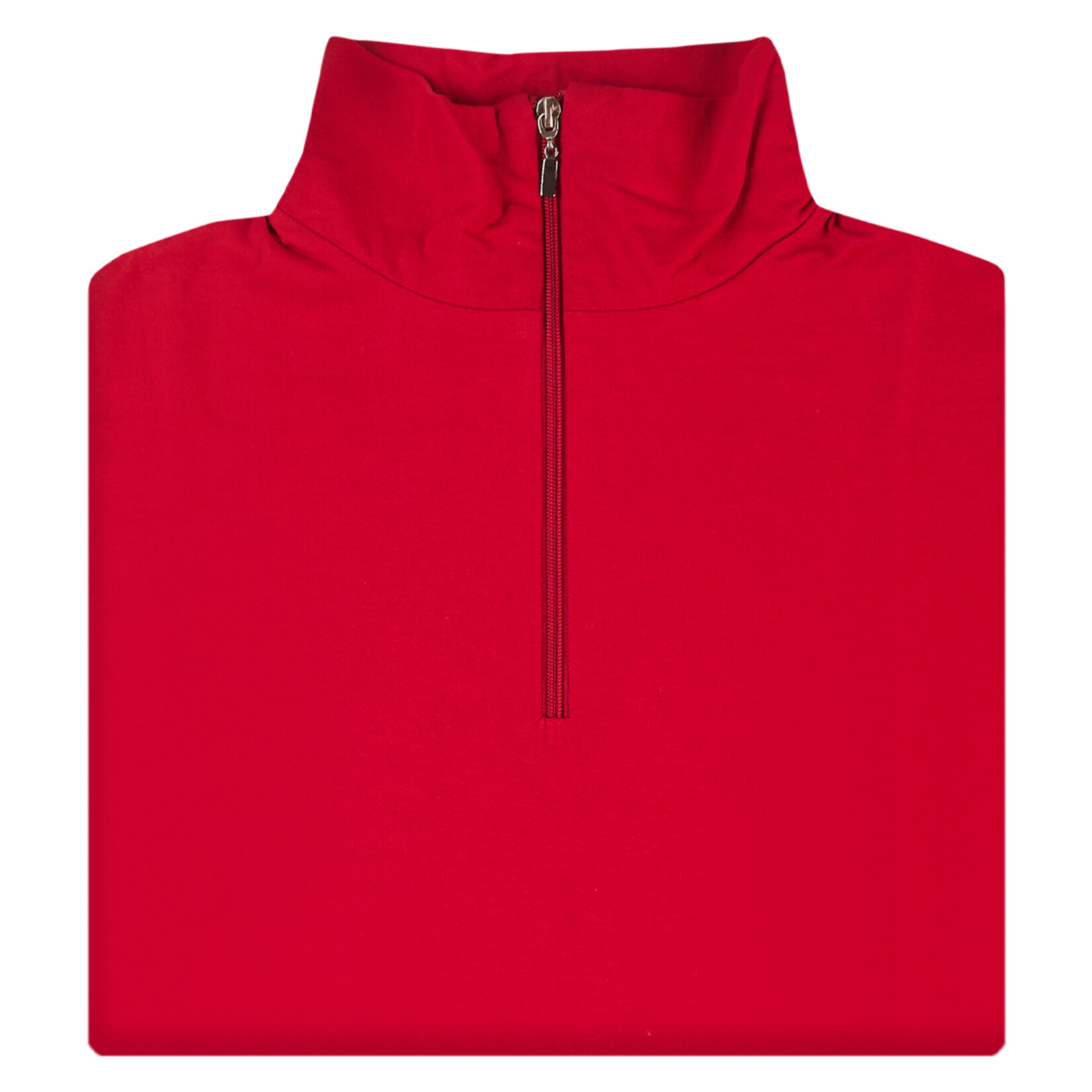 Kafkame Boğazı Fermuarlı Kırmızı Sweat S